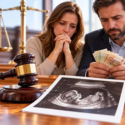 Decisione storica: il bimbo abortito è una persona e la famiglia ottiene un risarcimento