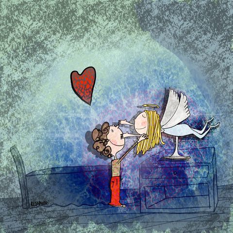 L'angioletto e il piccolo Diego