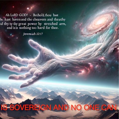 My GOD Is Sovereign And No One Can Stop Him