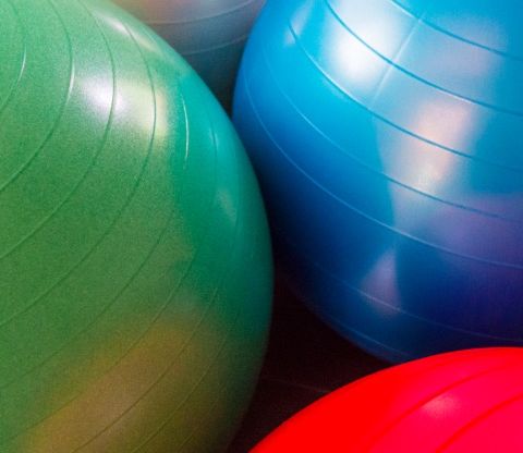 Bouncing Exercise Ball