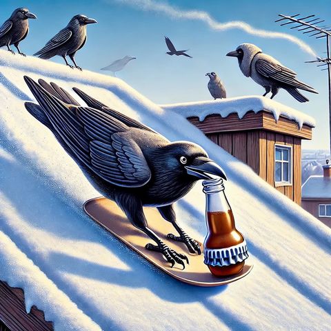 Think crows just caw all day?