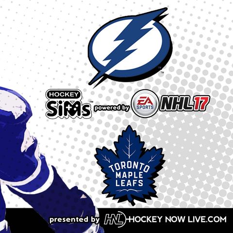 Lightning vs Maple Leafs (NHL 17 Hockey Sims)