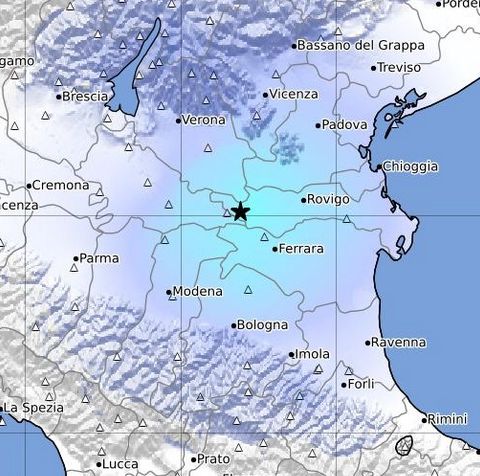 Scossa di terremoto di 4.2 in provincia di Rovigo: non si rilevano danni
