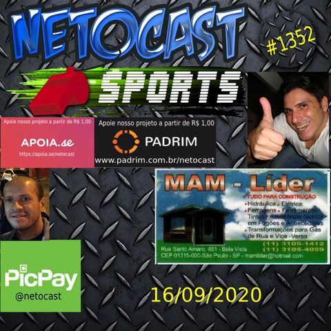 NETOCAST 1352 DE 16/09/2020 - ESPORTES - BELLATOR - UFC - BKFC