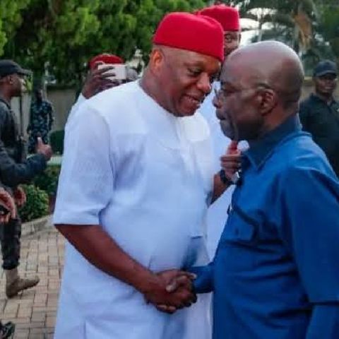 ORJI UZOR PAYS A VISIT TO ALEX OTTI: IS THIS A MOVE TO LURE OTTI TO APC??