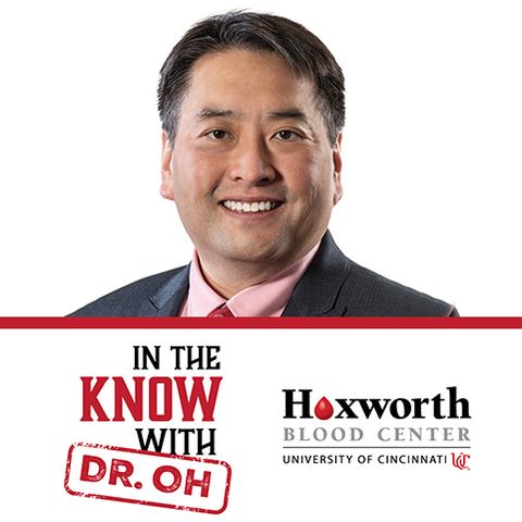 Dr. Oh talks with Sharon Hardy a Donor Recruiter for Hoxworth and Dr. Kenyon Hackworth.  They discuss sickle cell and minority blood drives