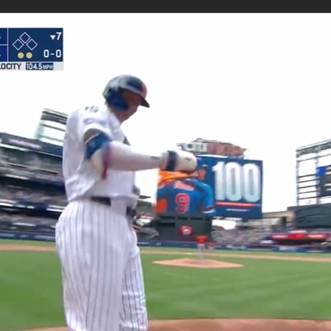 One Leg Up Flashback With Brandon Nimmo From 2017 As He Hits HR 100 On 6-30-24