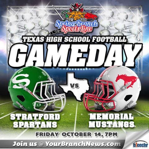 Memorial Mustangs vs Stratford Spartans Football 10/14