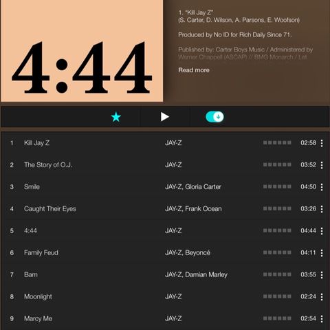 Jay Z  4:44 Album (Explicit) Live & Direct Show 7/3