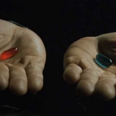 #LaCafeteraMatrixTeRodea .-Hoy videoforum cafetero sobre la película Matrix: ¿Qué pastilla elegirías?