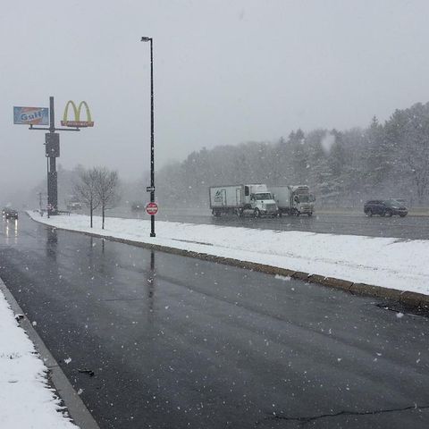 Drivers React To Snowfall In April