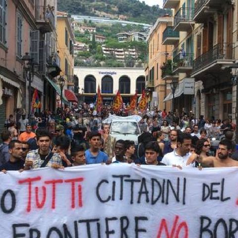Migranti manifestation Cuneo