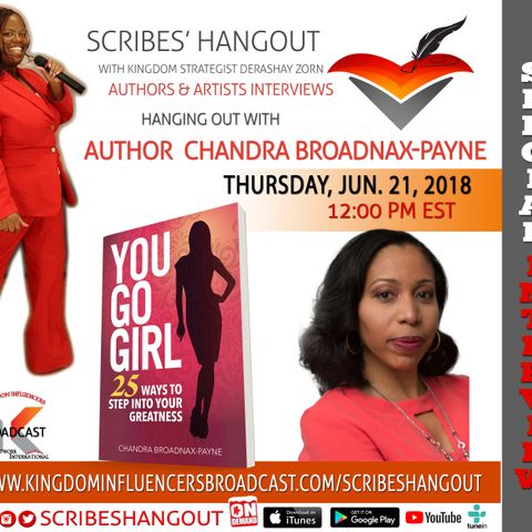 Scribe Hangout welcomes author Chandra Broadnax-Payne