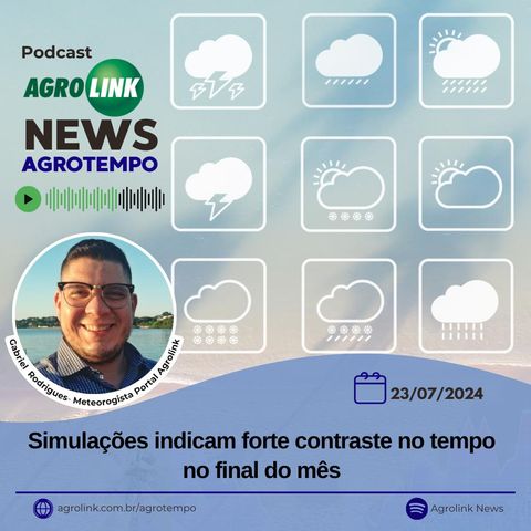 Simulações indicam forte contraste no tempo, no final do mês