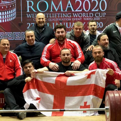 In the Warm-Up Room w/ Lasha, Toma, Pliesnoi, and More | Roma 2020 Weightlifting World Cup