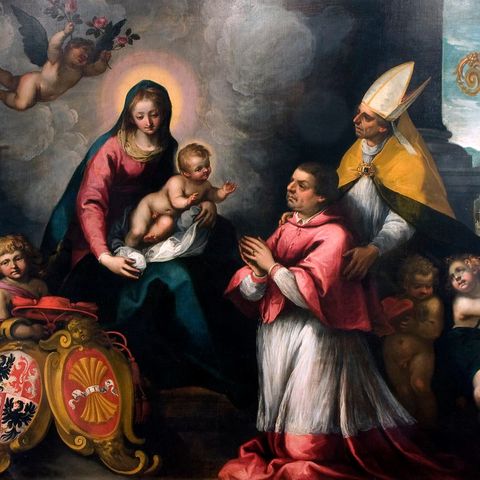 Martino Teofilo Polacco, San Vigilio presenta Bernardo Cles alla Madonna