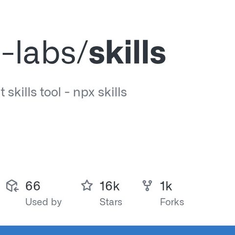 GitHub - vercel-labs/skills: The open agent skills tool - npx skills
