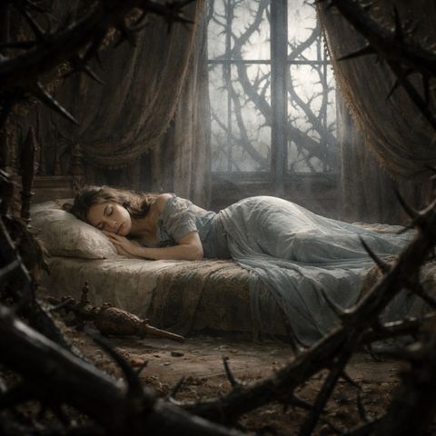Thorns around sleeping room