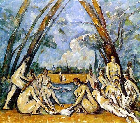 Le grandi bagnanti Paul Cézanne