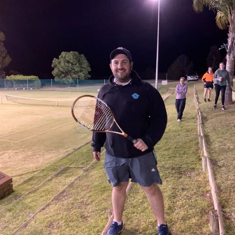 Ouyen Lawn Tennis Club President Paul Dean anticipating cut-throat hit outs after dead rubber rounds