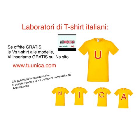 Cercasi Laboratori di Tshirt ITALIANI