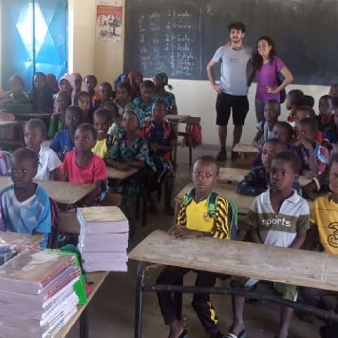 Borja  Izquierdo y Amadou Ba desde Senegal sobre la escuela de Gabar