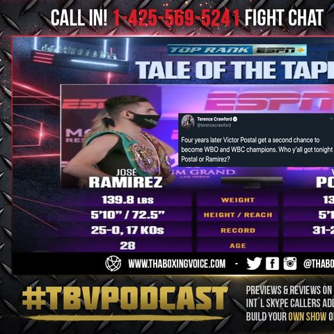 ☎️Jose Ramirez vs Viktor Postol🔥Live Fight Chat🥊For Ramirez's WBC/WBO 140LB Title❗️