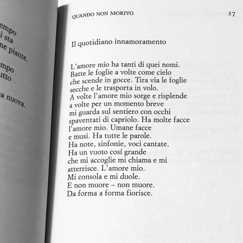 Mariangela Gualtieri "Il quotidiano innamoramento"