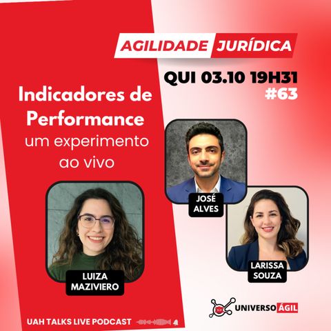 #UAHTalks #AgilidadeJurídica EP63 Indicadores de Performance: Experimento ao Vivo