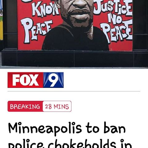 Minneapolis Bans Police Chokeholds.