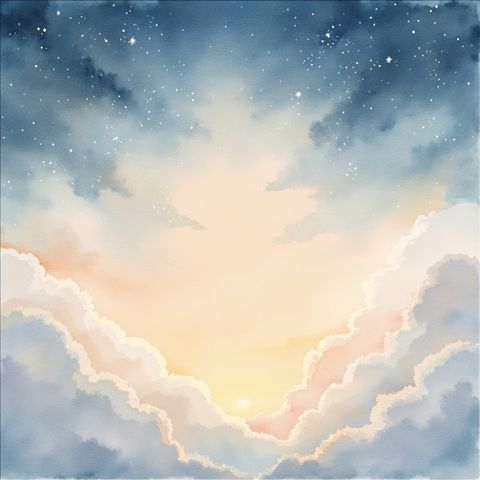 Soft Clouds at Sunset