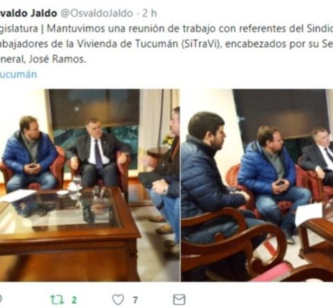 El Vicegobernador Osvaldo Jaldo se refirió a la reunión con referentes del SiTraVi