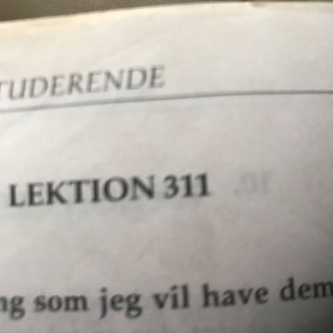 Lektion 311. Et kursus i mirakler.