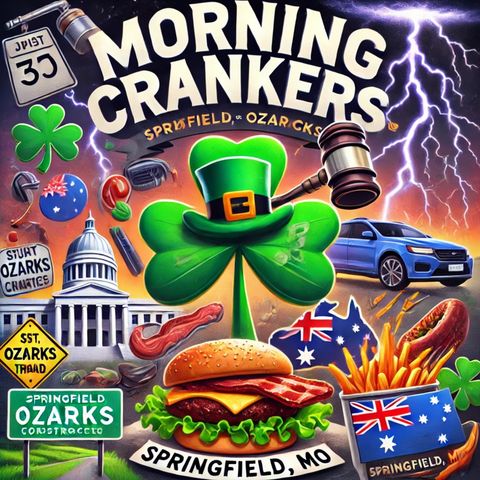 ☘️ Morning Crankers: St. Patrick’s Day Fun, Ozarks Storm Relief & More! 🌪️🚧🔥