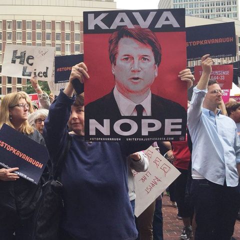 At City Hall, Protesters Call For Sen. Flake To Reject Kavanaugh Nomination