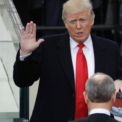 Donald Trump Takes Oath Of Office