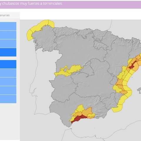 Las Noticias de La Mañana: Alerta roja de la AEMET en Málaga y Tarragona por lluvias intensas