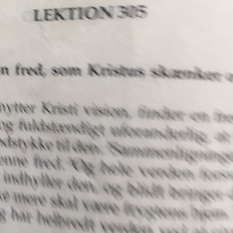 Lektion 305. Et kursus i mirakler.