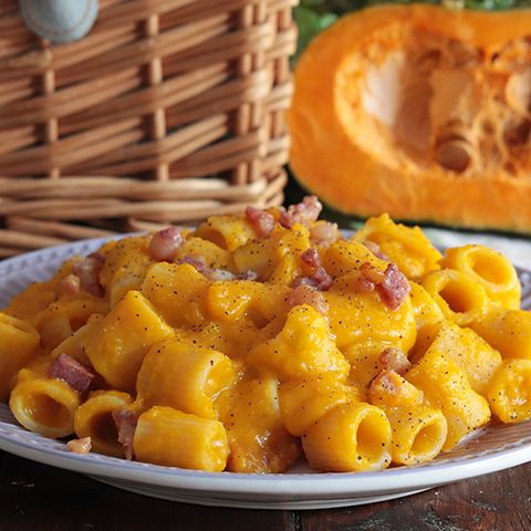Pasta zucca e pancetta