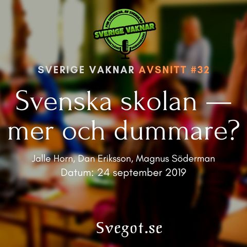 32. Svenska skolan — mer och dummare?