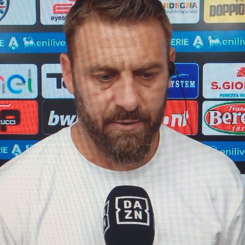 Daniele de Rossi nel POSTPARTITA di Cagliari-Roma 0-0