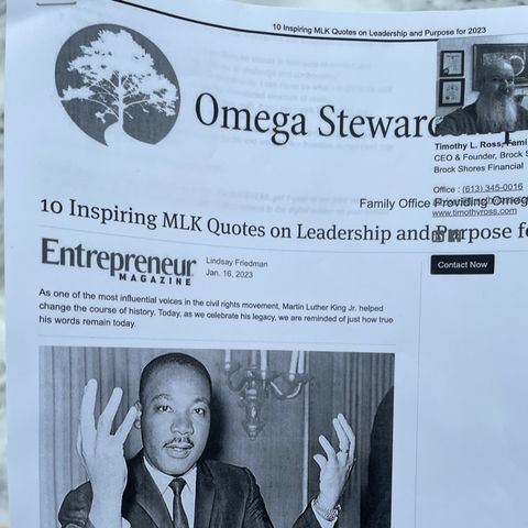 Episode 10 - Ten Inspired Quotes from MLK on Leadership and Purpose for 2023