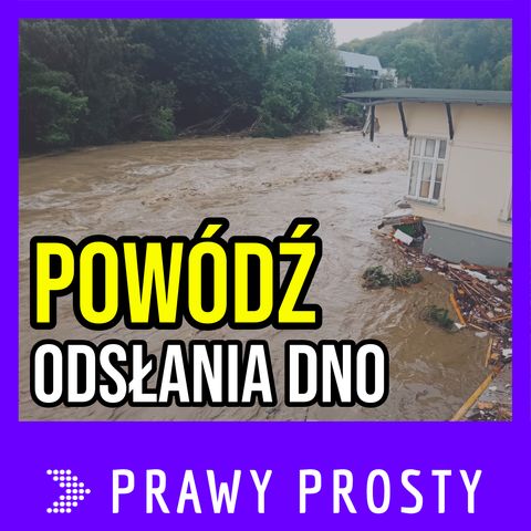 Powódź odsłania dno