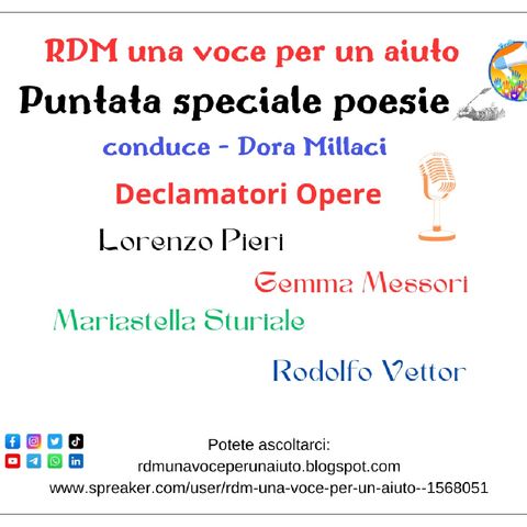 Puntata Speciale Poesie autori esordienti Ottobre 2024