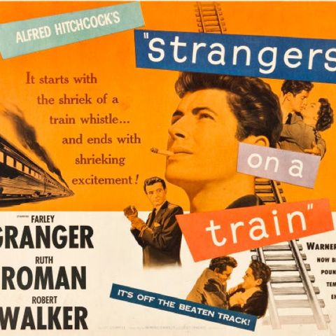 Strangers on a Train (1952) Farley Granger, Robert Walker, Alfred Hitchcock, & Patricia Highsmith