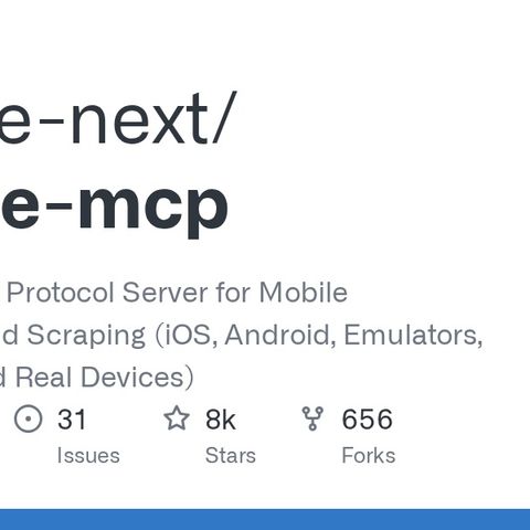 GitHub - mobile-next/mobile-mcp: Model Context Protocol Server for Mobile Automation and Scraping (iOS, Android, Emulators, Simulators and R