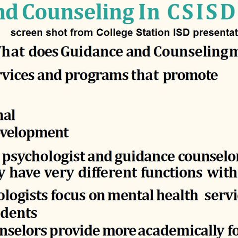 Transition to virtual counseling in College Station ISD