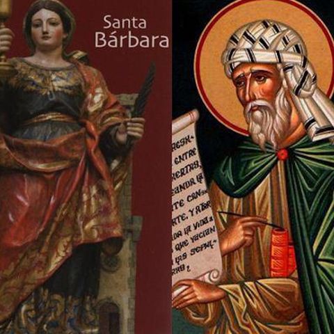 San Juan Damasceno y Santa Bárbara, mártir