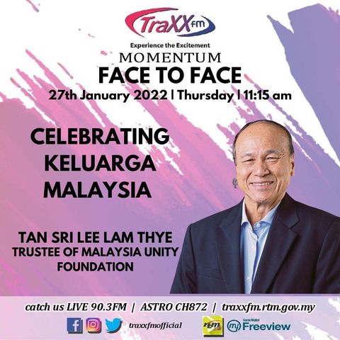 Face to Face | Celebrating Keluarga Malaysia | 27th January 2022 | 11:15 am