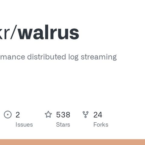 GitHub - nubskr/walrus: 🦭 High Performance distributed log streaming engine
